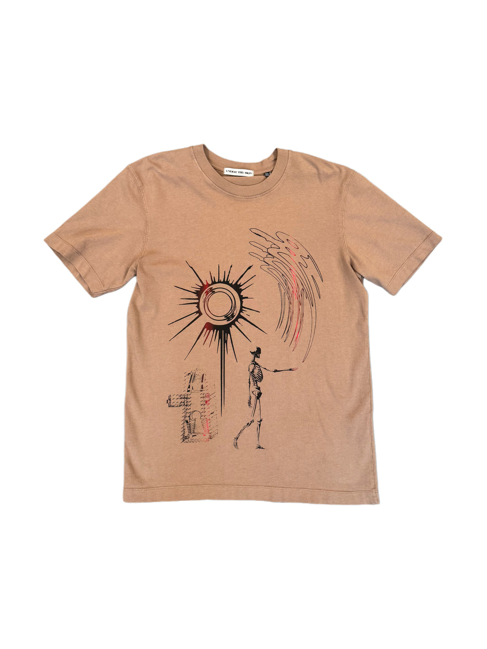 UNDER THE SIGN PRINTED T-SHIRT TAN