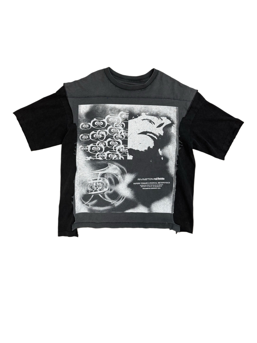 RIVINGTON ROI REBIS META QUAD TEE FADED BLACK