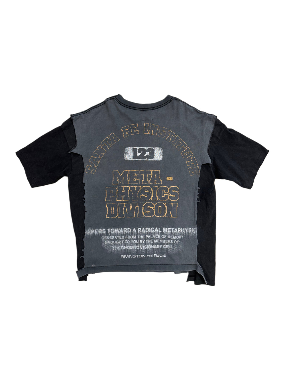 RIVINGTON ROI REBIS META QUAD TEE FADED BLACK