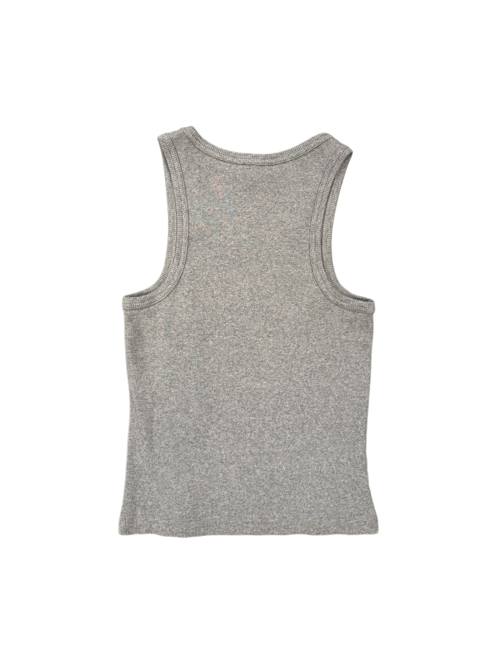 CHARLES JEFFREY LOVERBOY KNITTED LOGO TANK TOP GREY