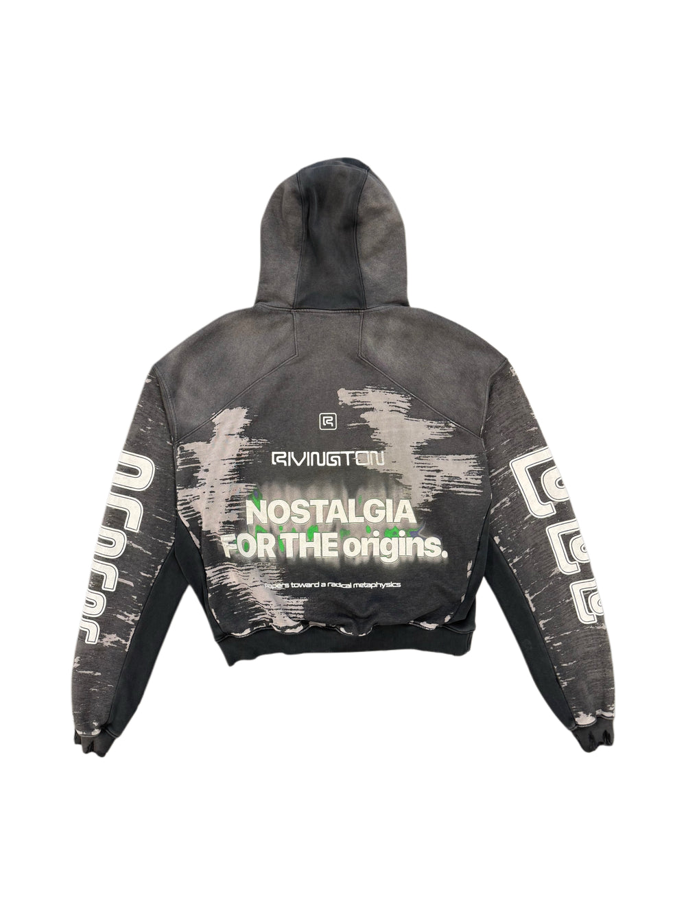 RIVINGTON ROI REBIS ORIGINS CVA HOODIE MECHANIC BLACK