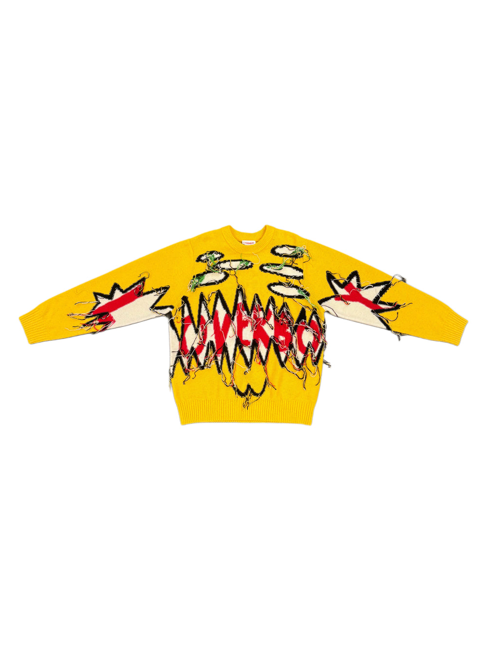 CHARLES JEFFREY LOVERBOY GUDDLE LOVERBOY LOGO JUMPER YELLOW