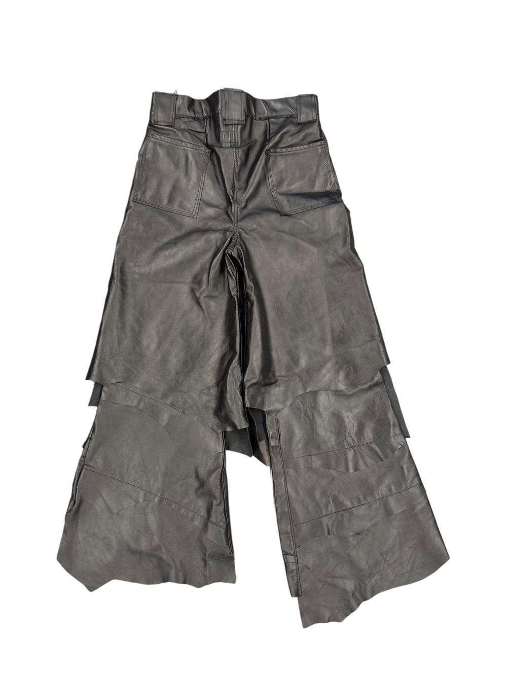 Swampgod 3/4 Fisolo (+) Black Crinkled Laminated Leather