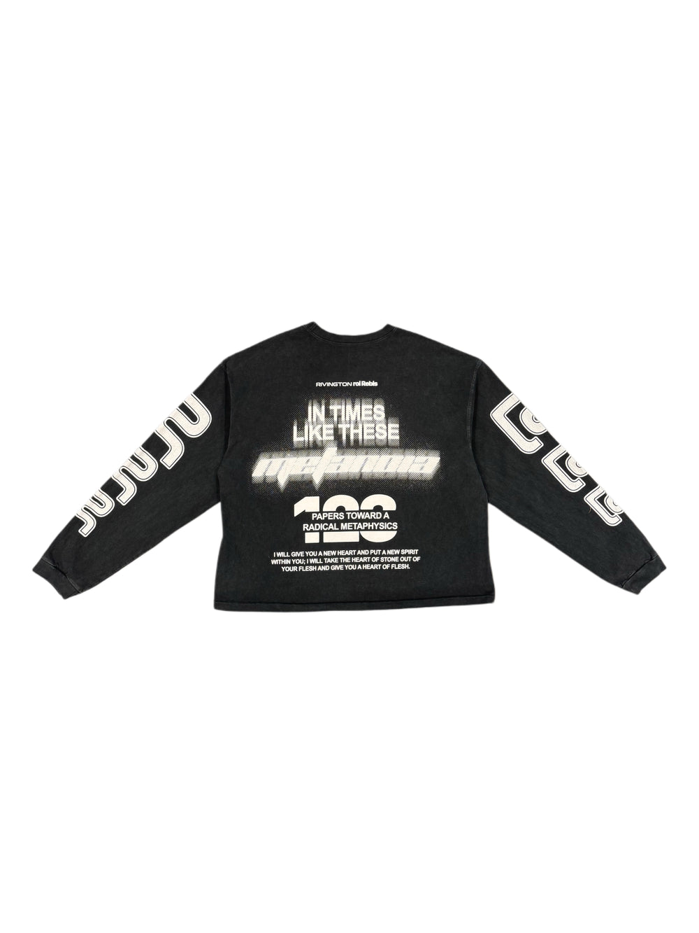 RIVINGTON ROI REBIS IN TIMES LIKE THESE CVA LS TEE MECH BLACK / ORANGE