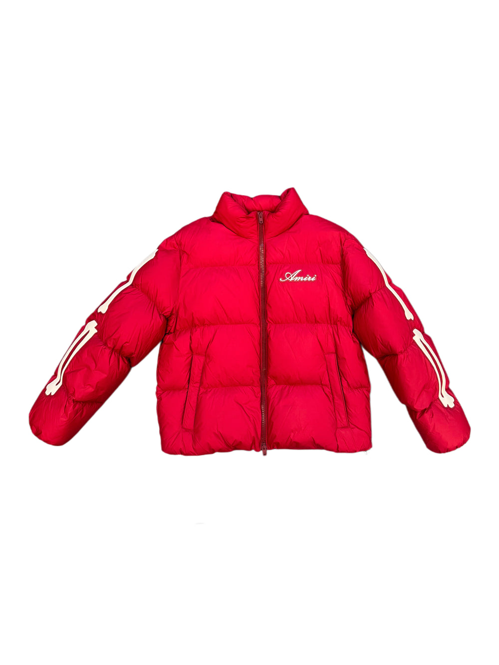 AMIRI BONES DOWN JACKET DEEP RED