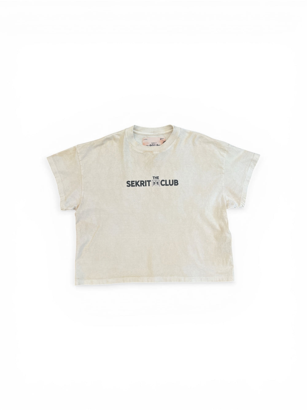 THE SEKRIT SAINTS SEKRIT CLUB T-SHIRT DIRTY WHITE