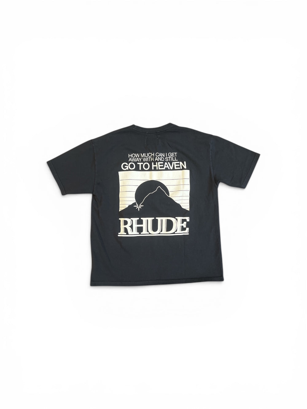 RHUDE MOONLIGHT PACK TEE VINTAGE BLACK/ WHITE