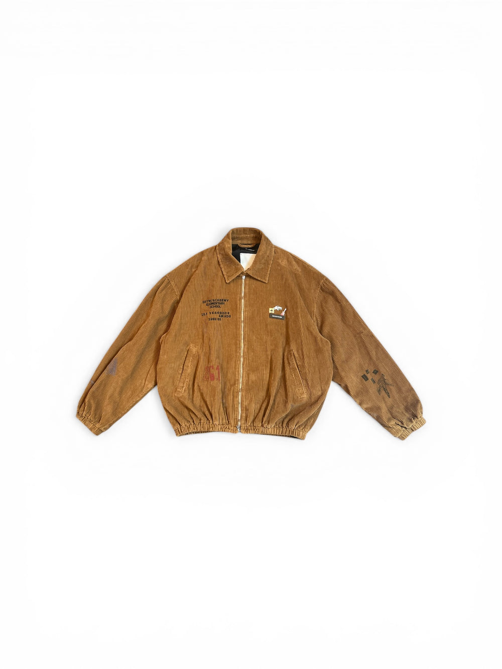 SONG FOR THE MUTE SCHOOL PORTRAIT COACH BOMBER CAMEL FADE OUT