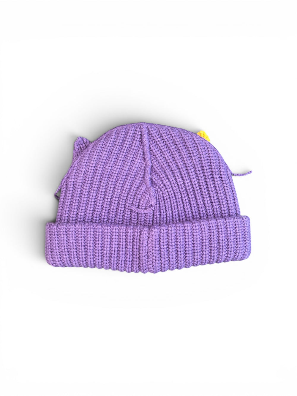 CHARLES JEFFREY LOVERBOY CHUNKY EARS BEANIE PURPLE + YELLOW
