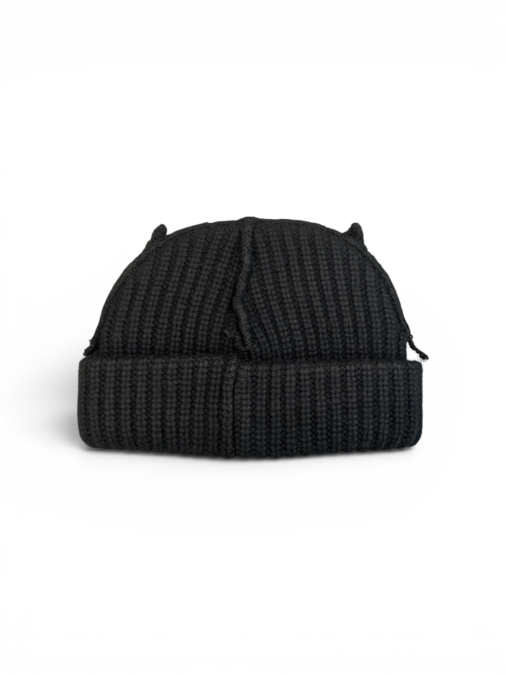 CHARLES JEFFREY LOVERBOY CHUNKY EARS BEANIE BLACK SS26