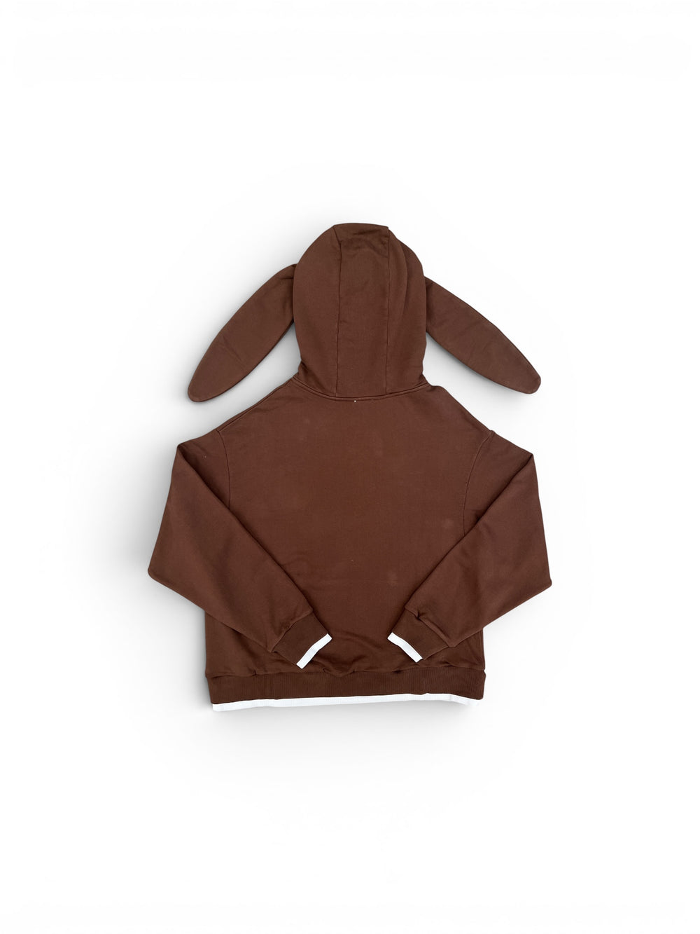 CHARLES JEFFREY LOVERBOY RABBIT EARS HOODY BROWN + LIGHT BLUE