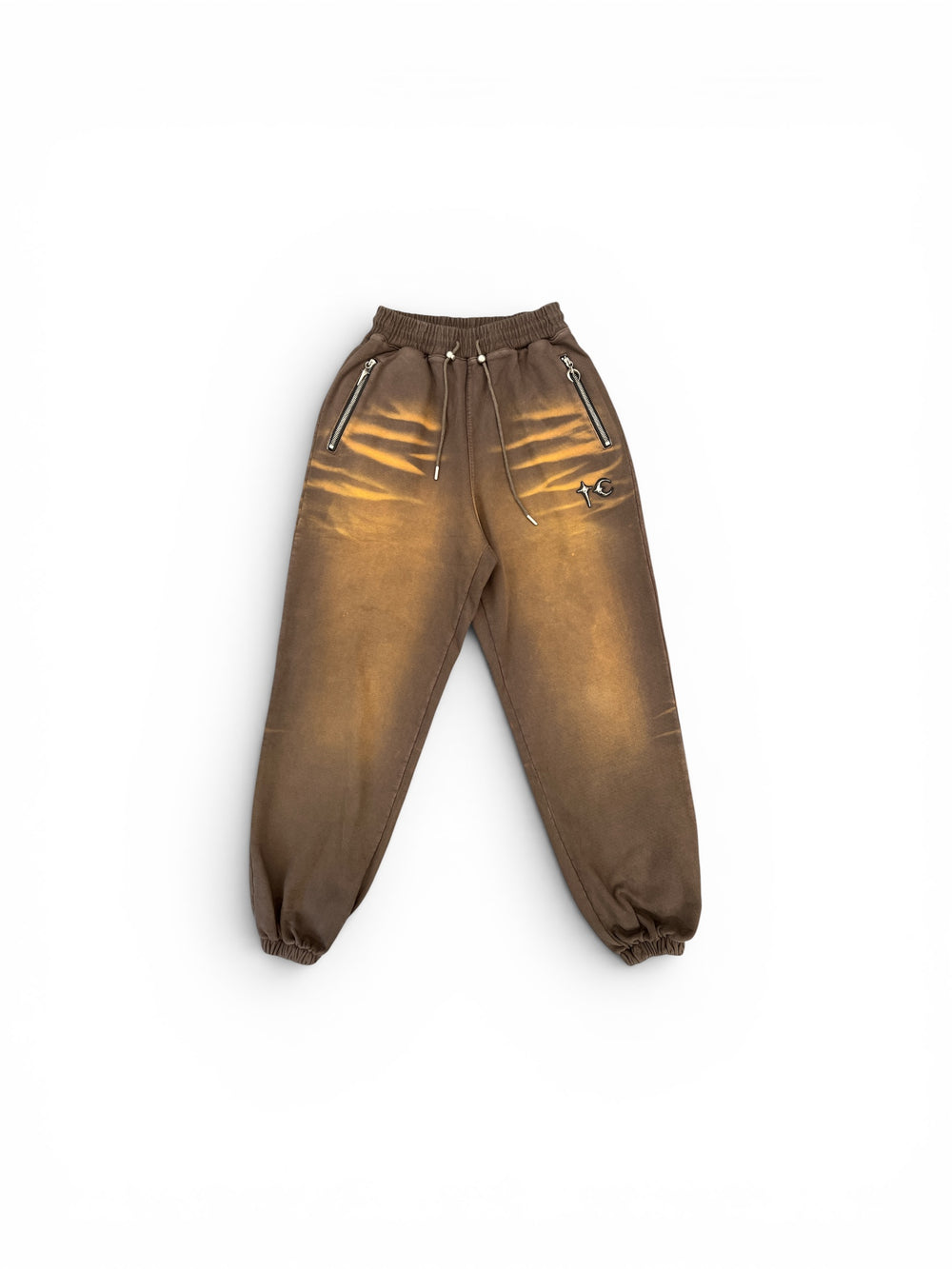 THUG CLUB TC TWO TONE WASHED JOGGER PANTS OLIVE