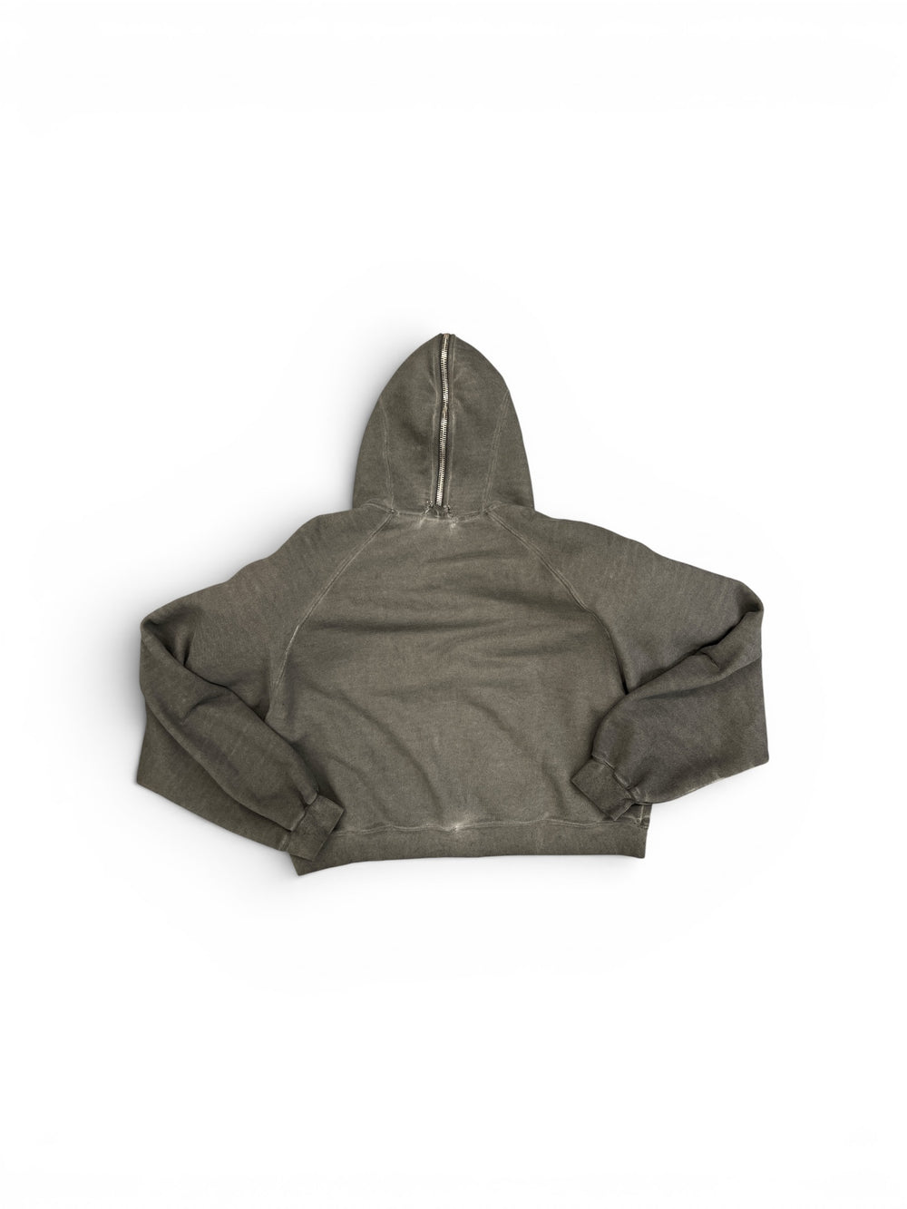 THUG CLUB BULK SHOULDER GLADIATOR ZIP-UP HOODIE CHARCOAL