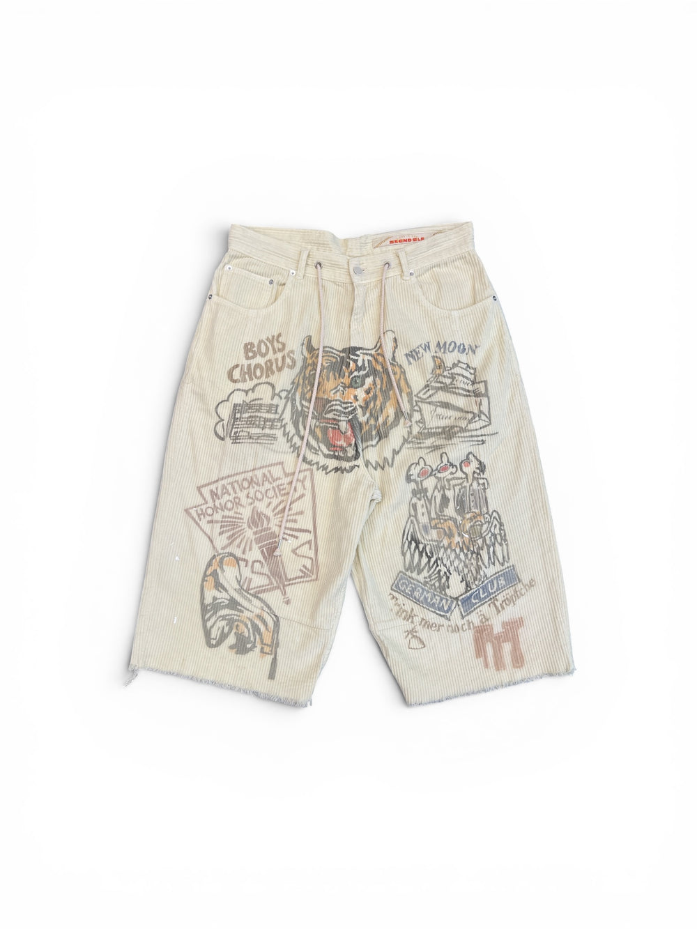 SECNDSLF JUMBO SENIOR CORDUROY SHORT LIGHT YELLOW