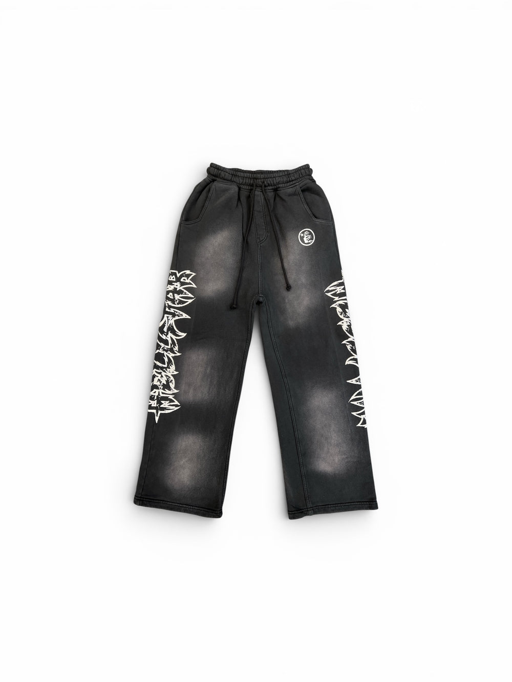 HELLSTAR STARS SHINE GRAFFITI SWEATPANTS BLACK SS26