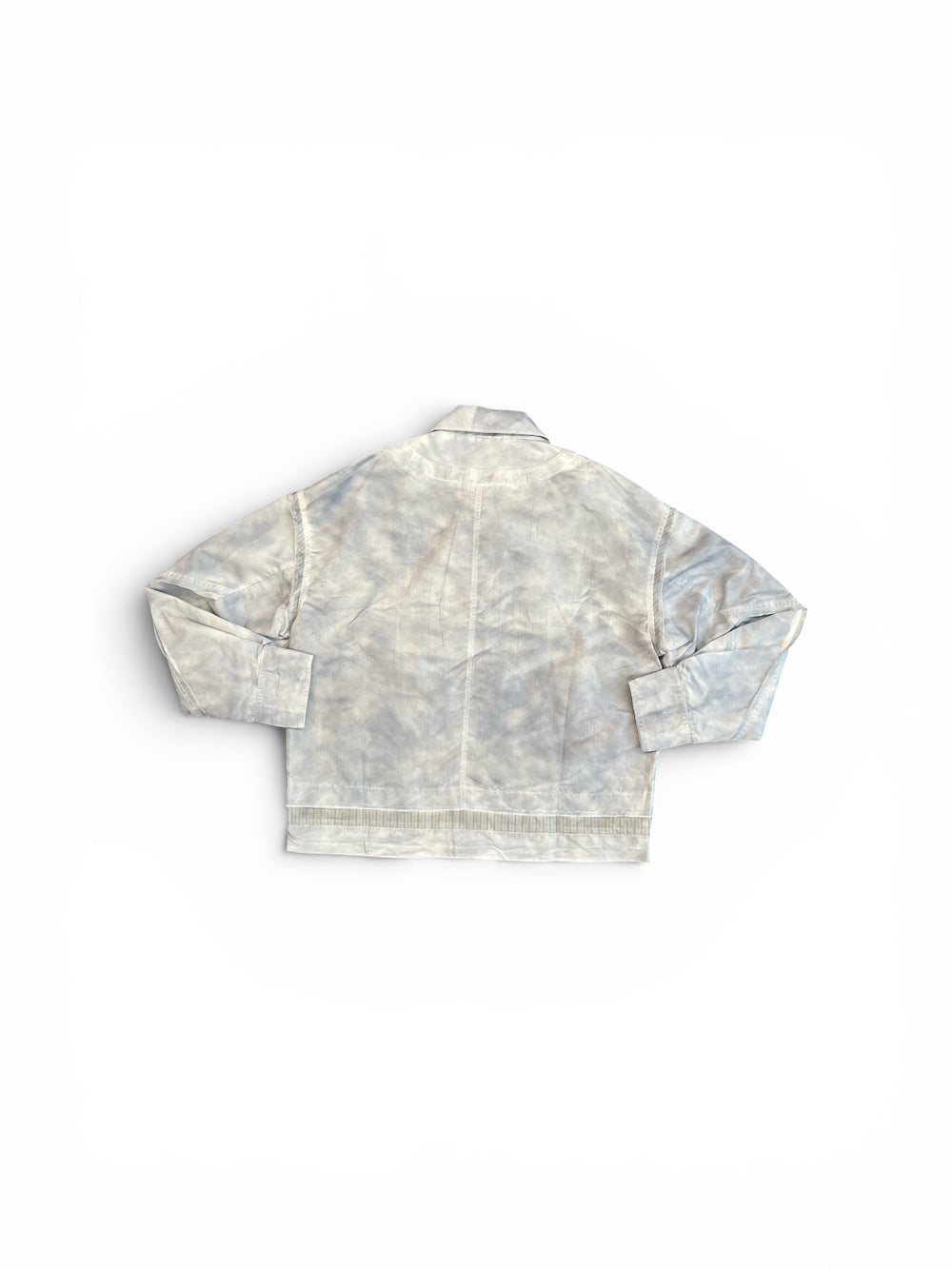 FENG CHEN WANG DECONSTRUCTED SPRAY PAINT JACKET BLUE