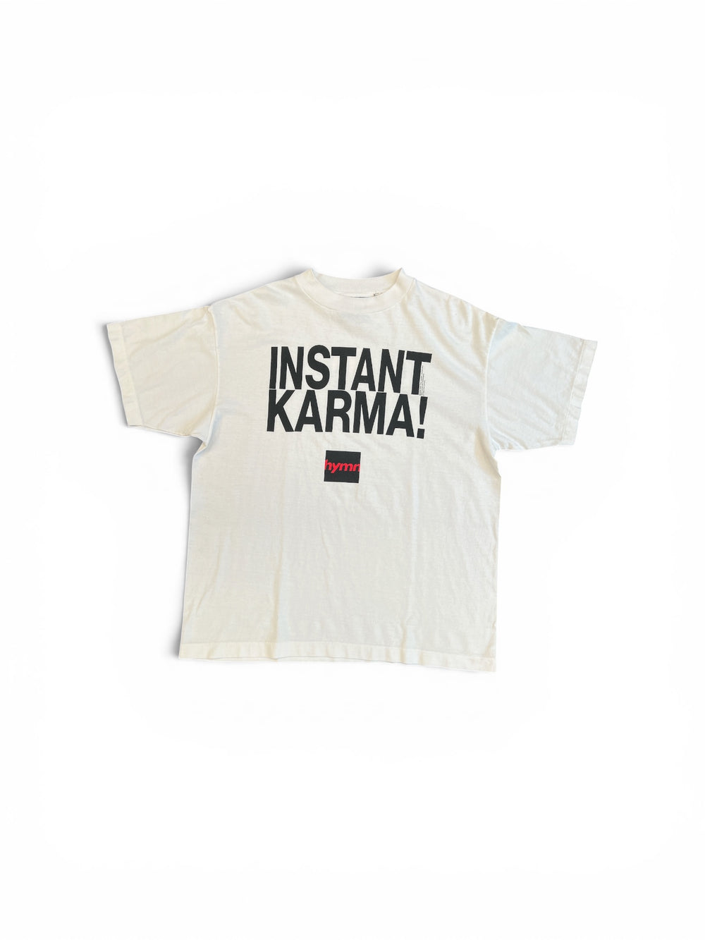 SAINT MICHAEL X JL INSTANT KARMA T-SHIRT WHITE