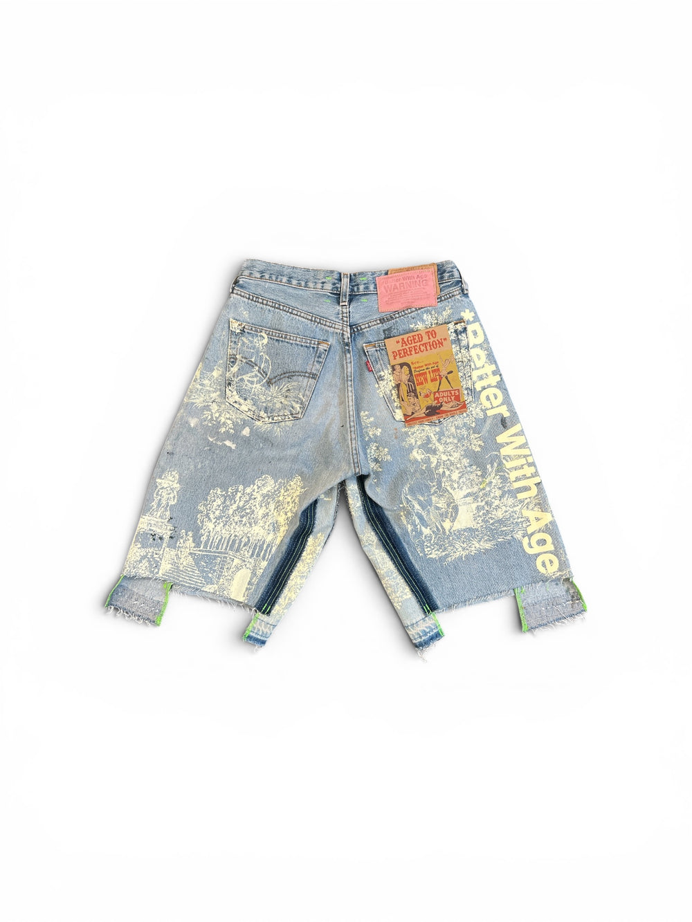Better With Age Teresa Double-Wide Denim Short Indigo