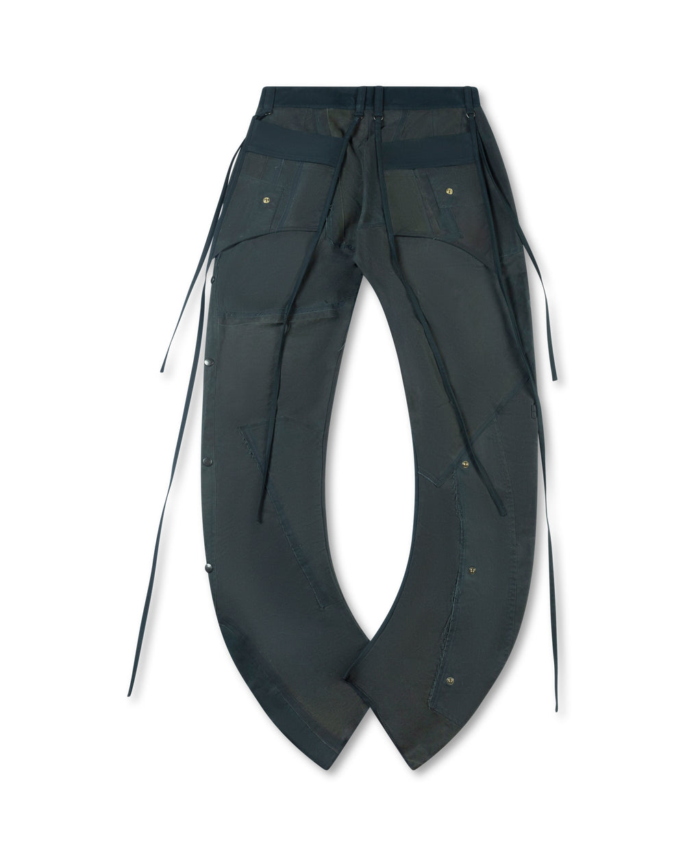 Under The Sign PATCHWORK DANFORTH ANCHOR PANTS BLUE