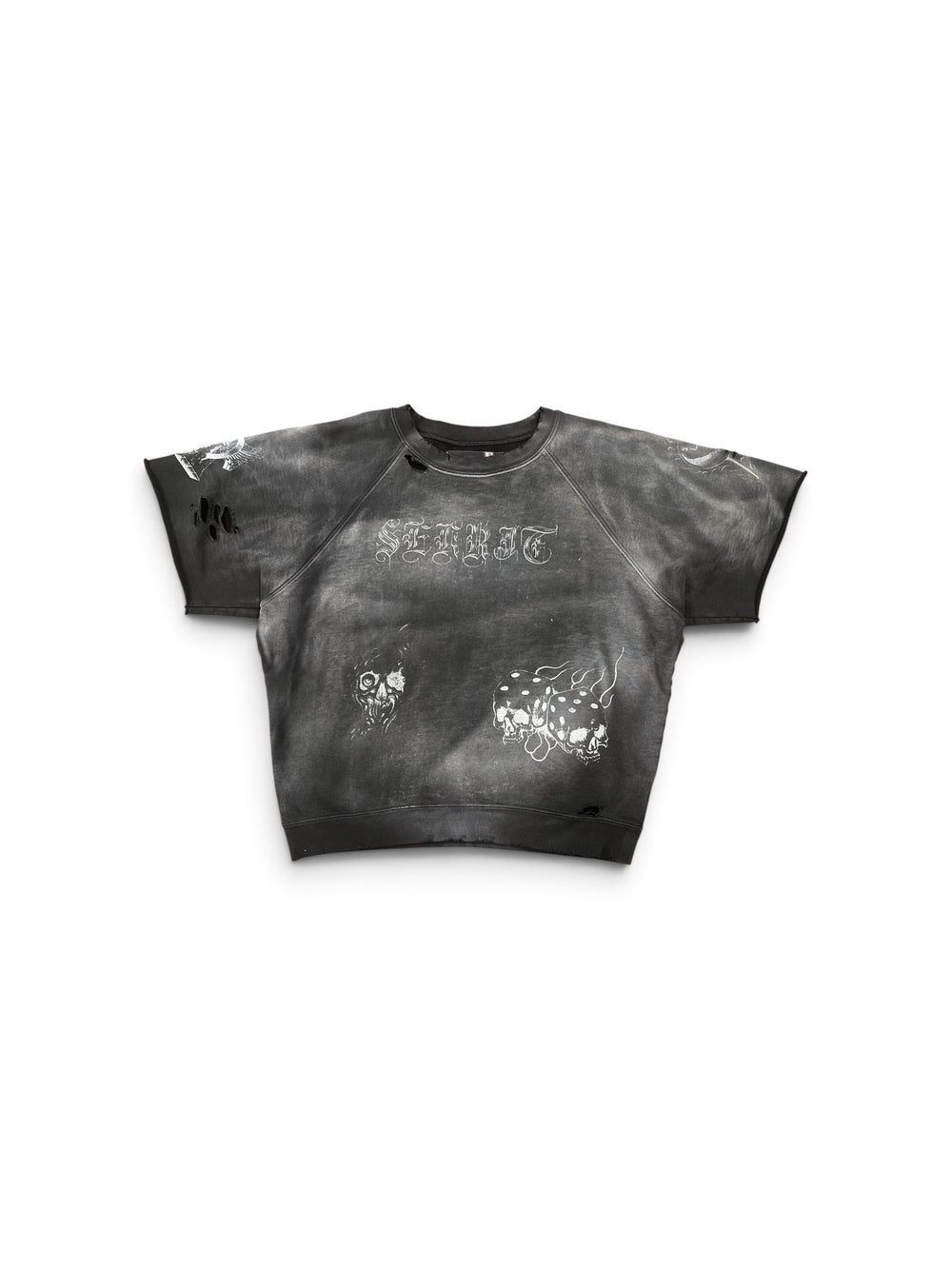 SEKRIT TATTED RAGLAN WASHED BLACK