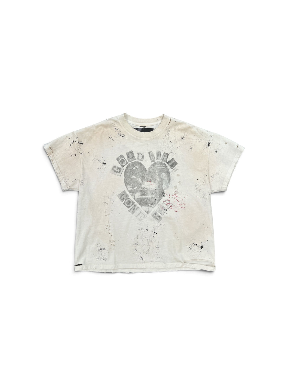 SEKRIT GOOD GIRL TEE DIRTY VINTAGE WHITE