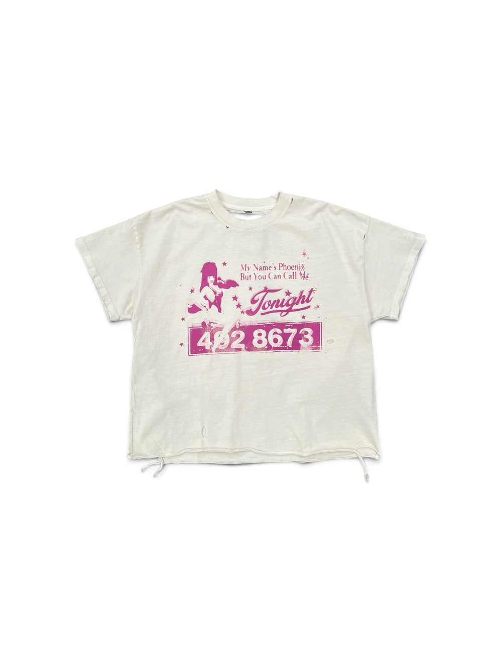 SEKRIT CALL ME TEE WHITE