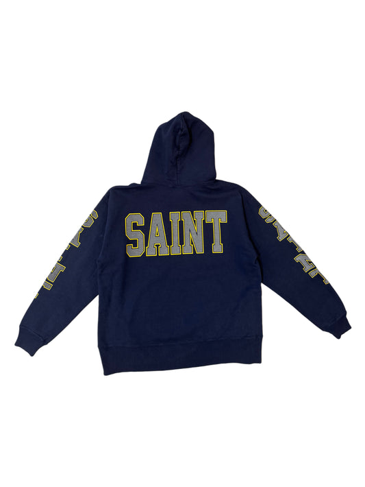 Saint Michael Saint Seal Hoodie Navy