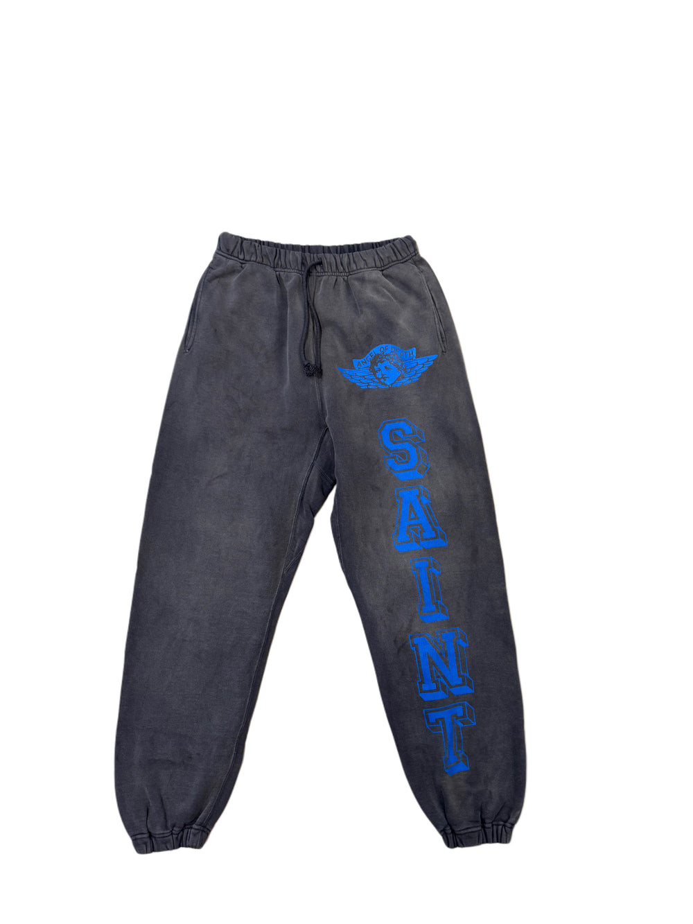 Saint Michael Angel Sweatpants Black/Blue