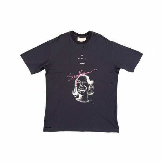 SONG FOR THE MUTE ''SUNFLOWER'' OVERSIZED TEE NAVY