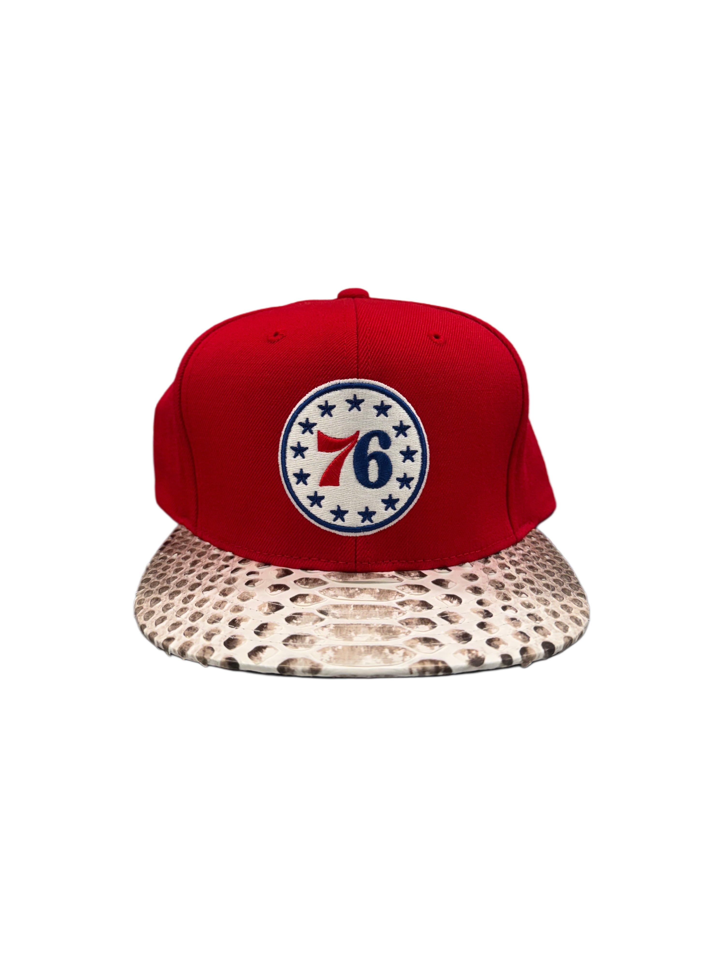Just Don Philly 76ers Red/Natural Brim
