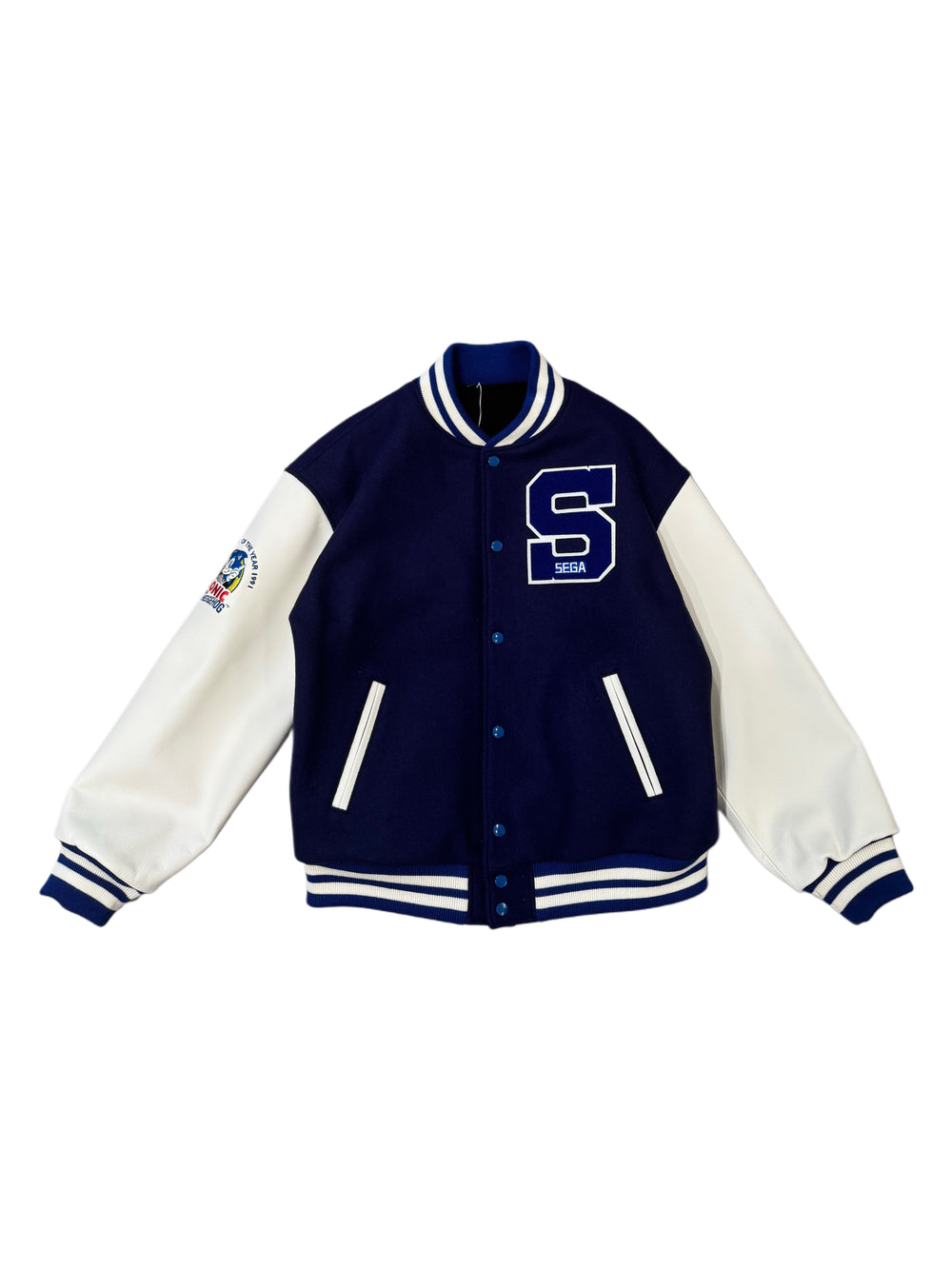 Saint Michael  x Sega Varsity Jacket Blue