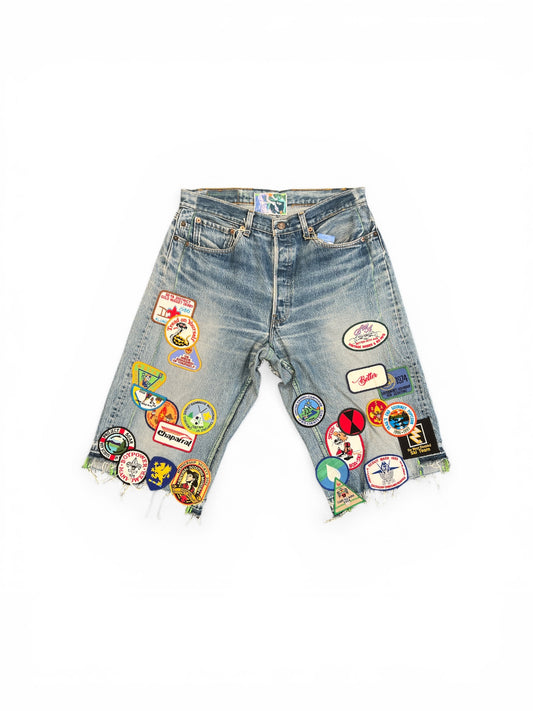 BETTER WITH AGE GENTLEMEN'S TRIPLE-WIDE LONG DENIM SHORT