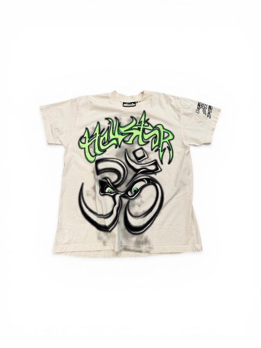 HELLSTAR REACH YOUR INNER PEACE YOGA T-SHIRT WHITE