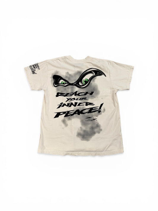 HELLSTAR REACH YOUR INNER PEACE YOGA T-SHIRT WHITE