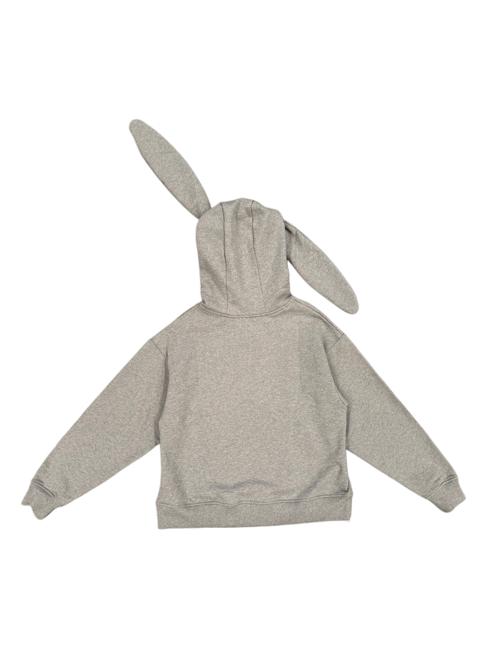 CHARLES JEFFREY LOVERBOY KNITTED PATCH RABBIT EARS HOODY GREY