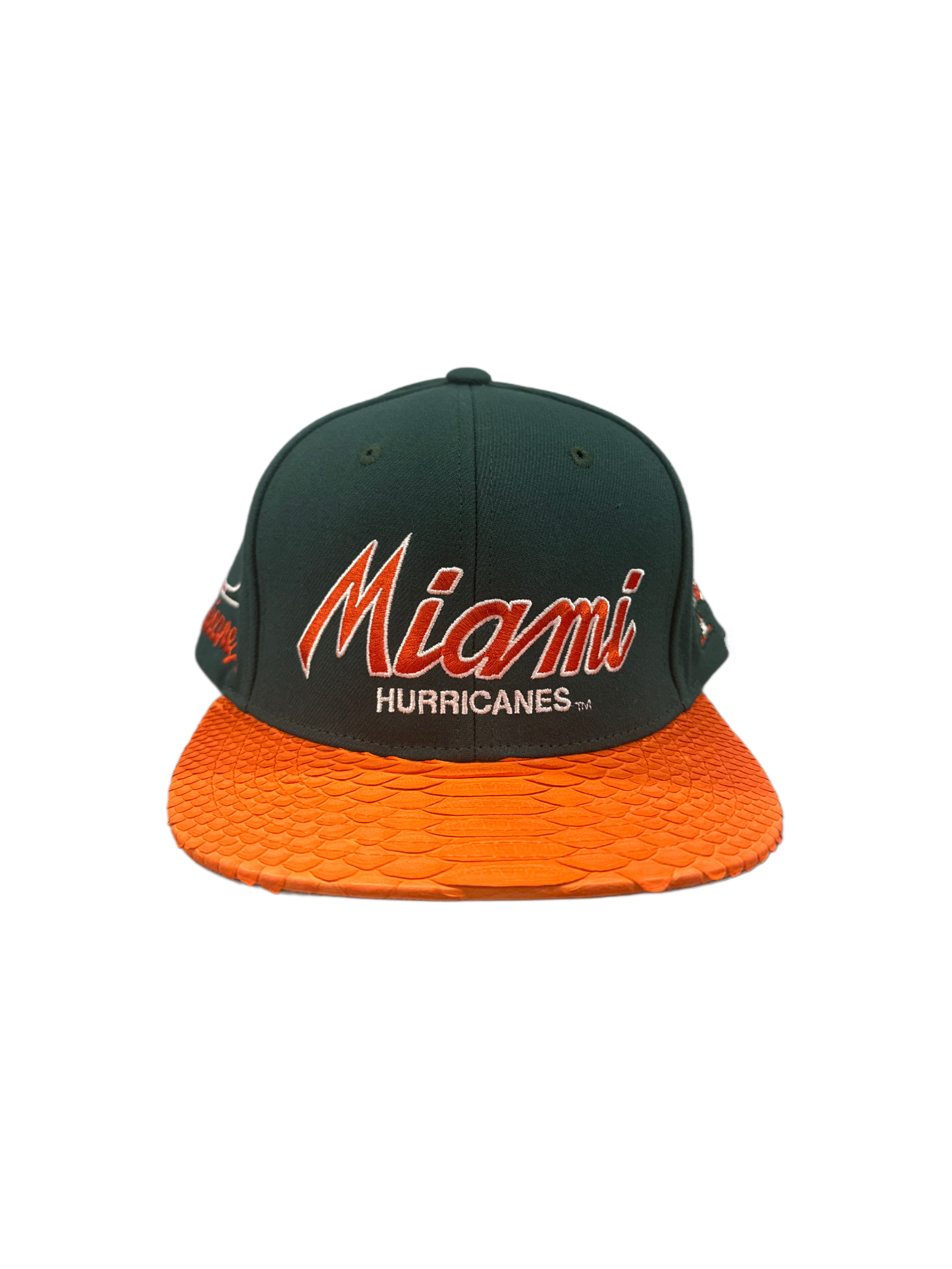 Just Don Miami Hurricanes Green/Orange Brim