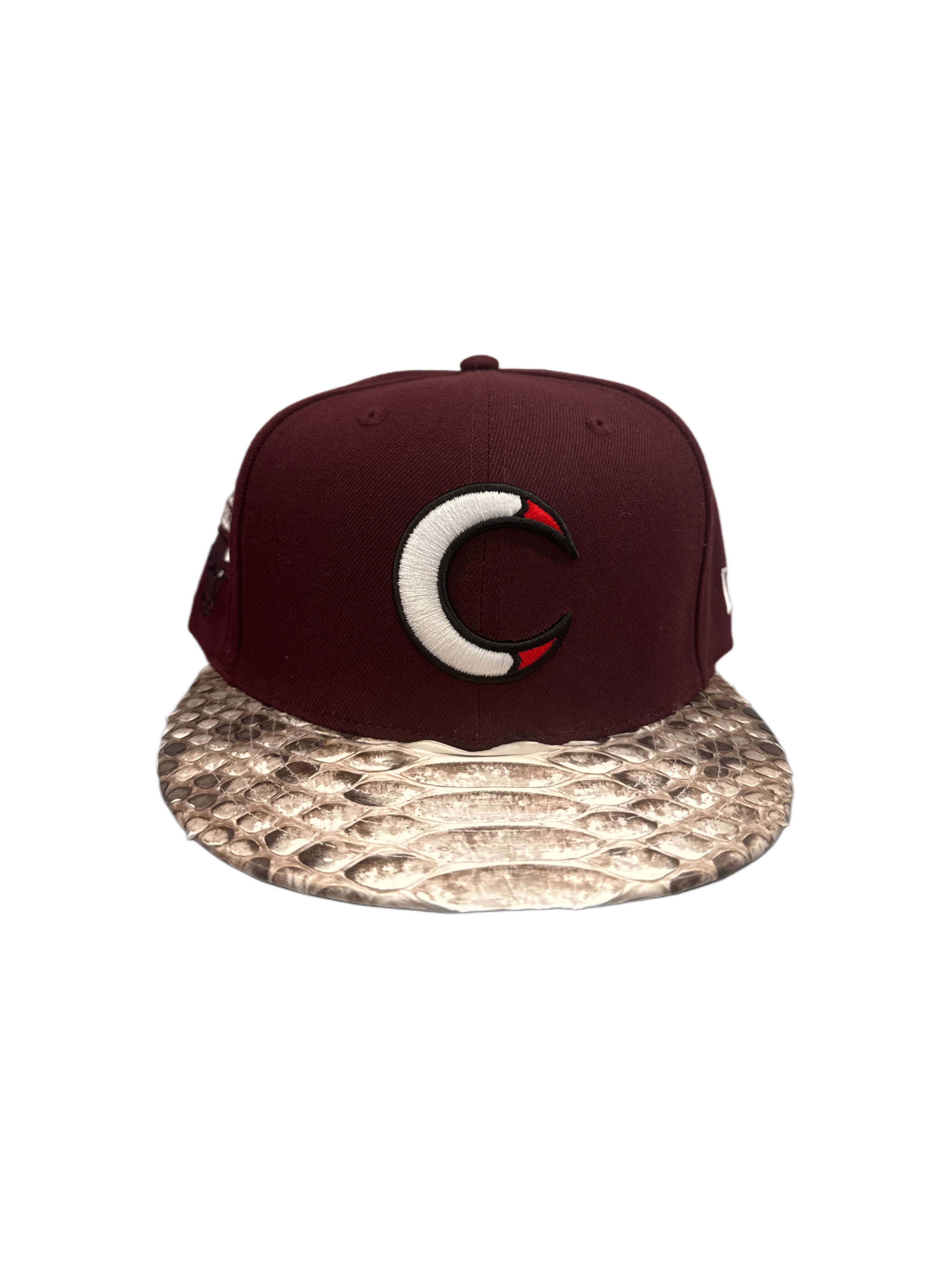 Just Don Chicago Bulls Burgundy/Natural Brim
