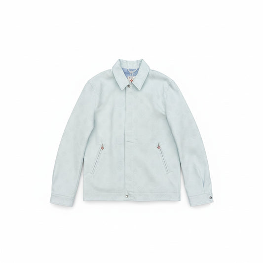 CASABLANCA COLLARED BLOUSON PALE BLUE