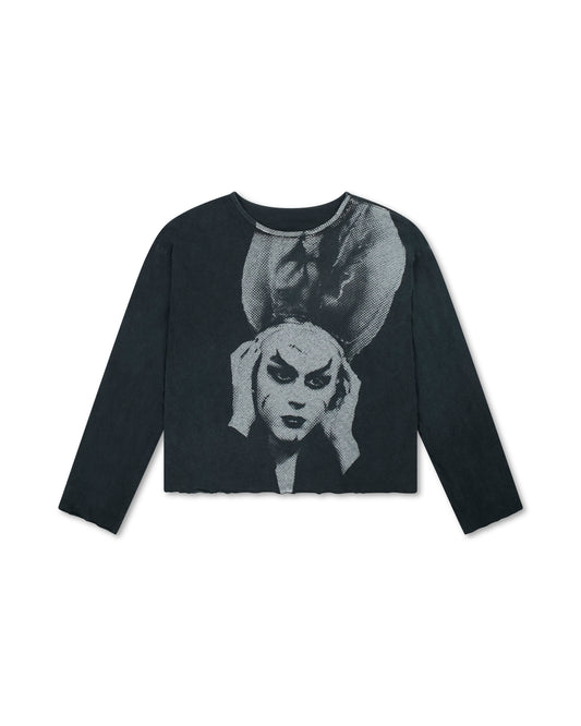 RIVINGTON ROI REBIS CLAYTON LS TEE VINTAGE BLACK