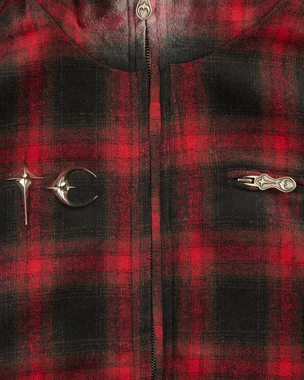 Thug Club Arab Sword Flannel Zip-Up Red