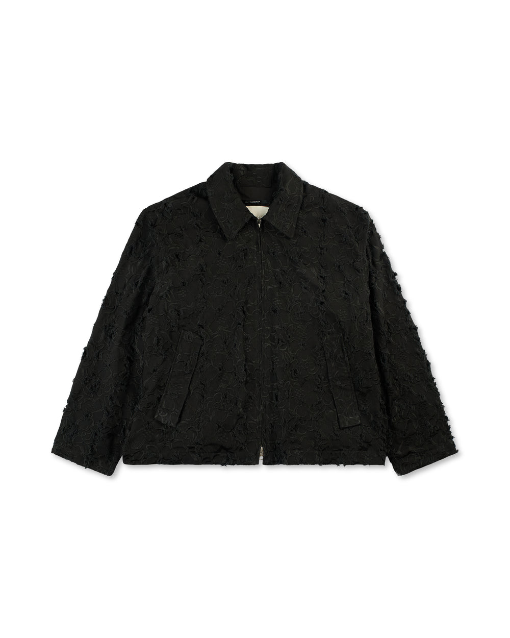 Song For the Mute PLEATED ZIP UP JACKET BLACK