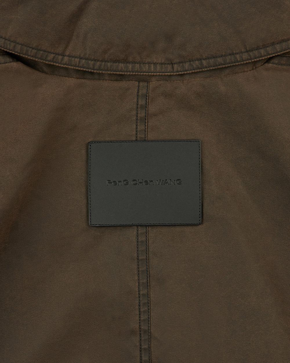 Feng Chen Wang Deconstructed Cargo Jacket Brown