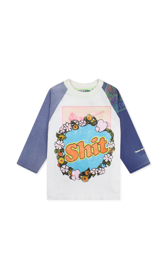 Better With Age Shit Fuck Raglan Tee Shirt Multi