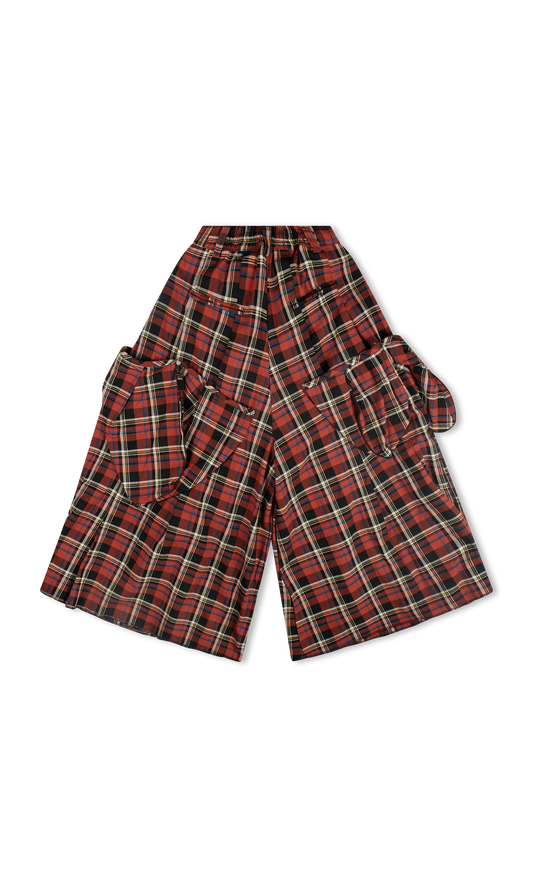 RIVINGTON ROI REBIS A GOOD SHEPARDS TROUSER ORANGE PLAID CON
