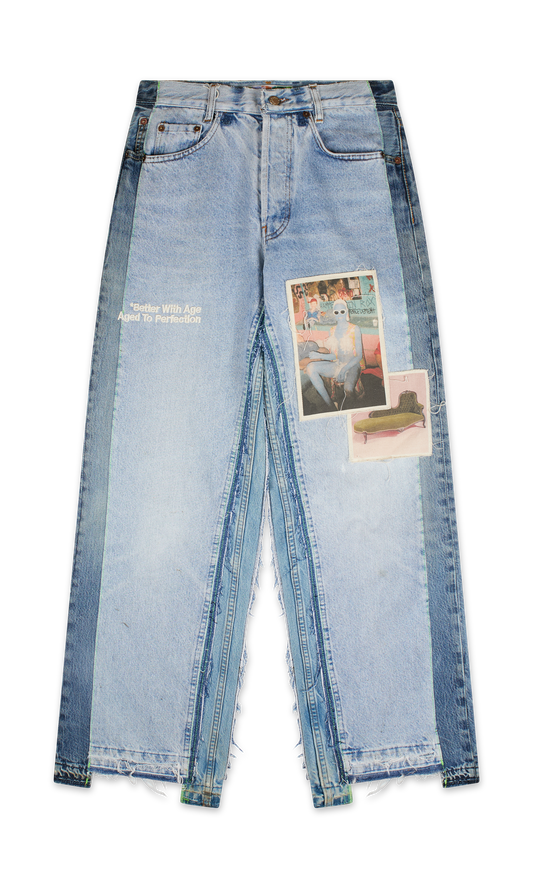 Better With Age Baggy Jawn Denim Pants Indigo