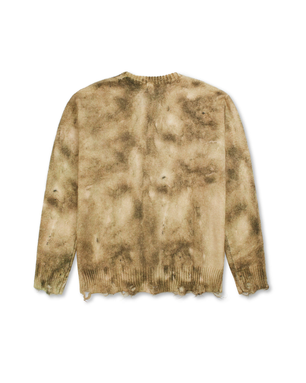 Song For the Mute Digital Print Oversized Sweater Sepia