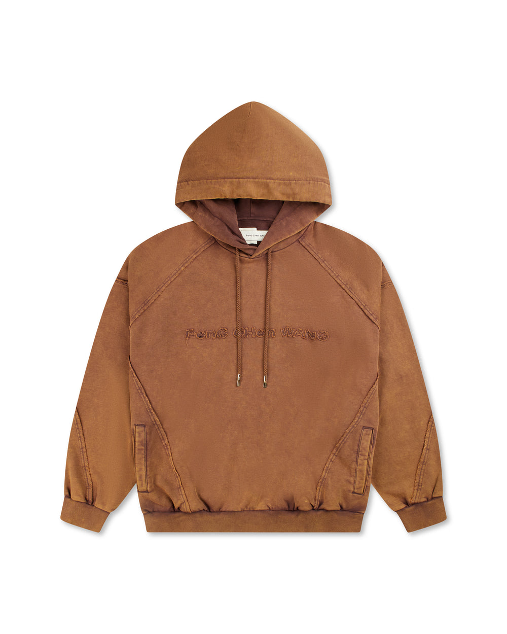 Feng Chen Wang Washed Hoodie Brown
