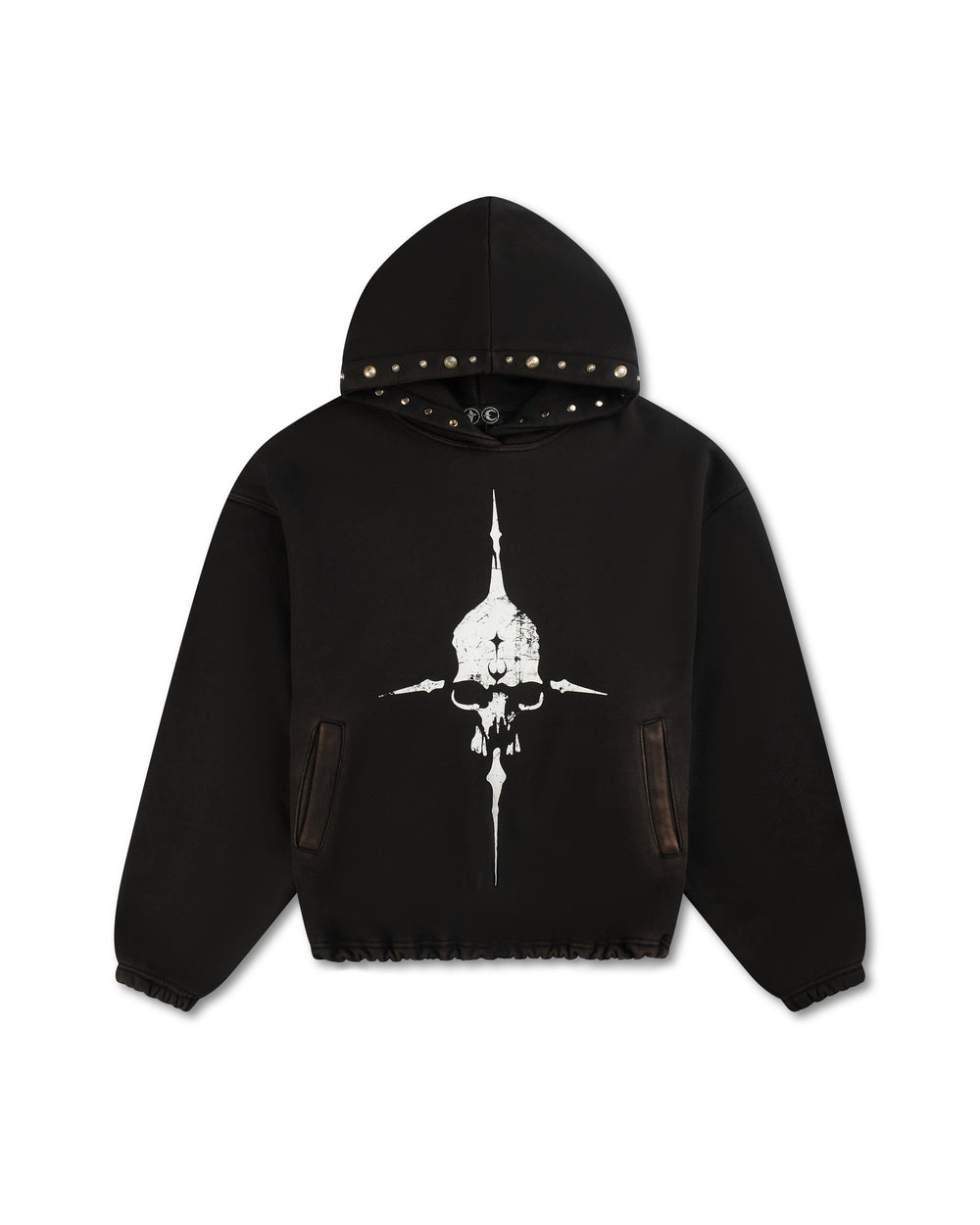 Thug Club Peace Stud Hoodie Black