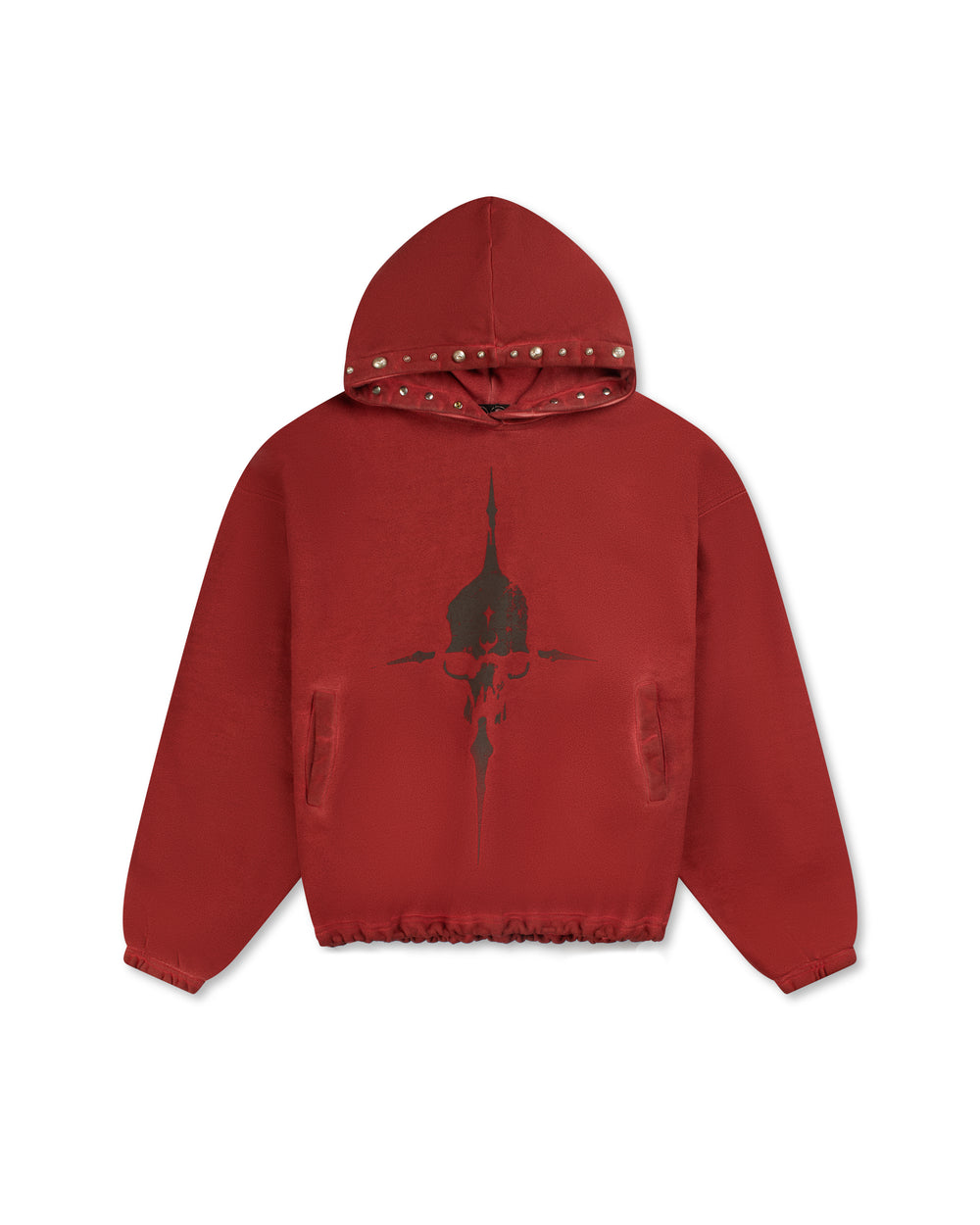 Thug Club Peace Stud Hoodie Red