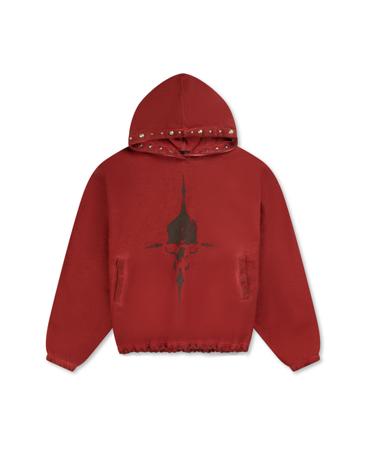 Thug Club Peace Stud Hoodie Red